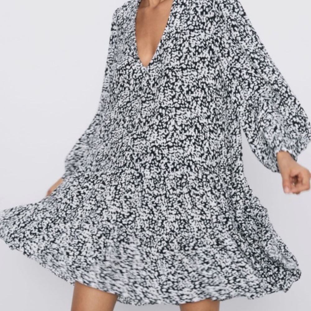 Printed mini dress
